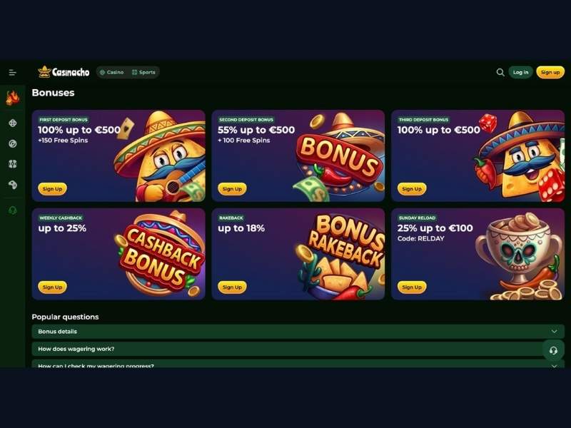 Katalog gier Casinacho Casino Nacho Casino — co znajdzie nowy gracz