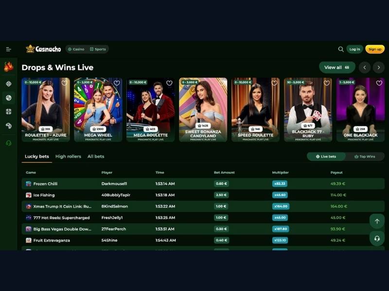 Gry dostępne mobilnie w Casinacho Casino Nacho Casino dla nowego gracza